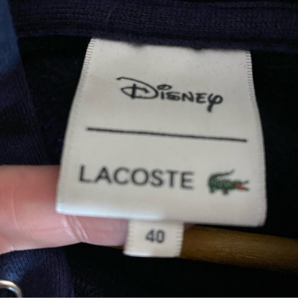 Disney X Lacoste Women's Navy Tennis Minnie Mouse Sz 40 Tennis Long Hoodie Dress - Picture 4 of 8